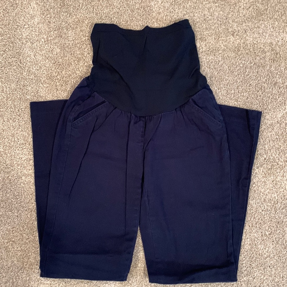 Straight leg maternity dress pant